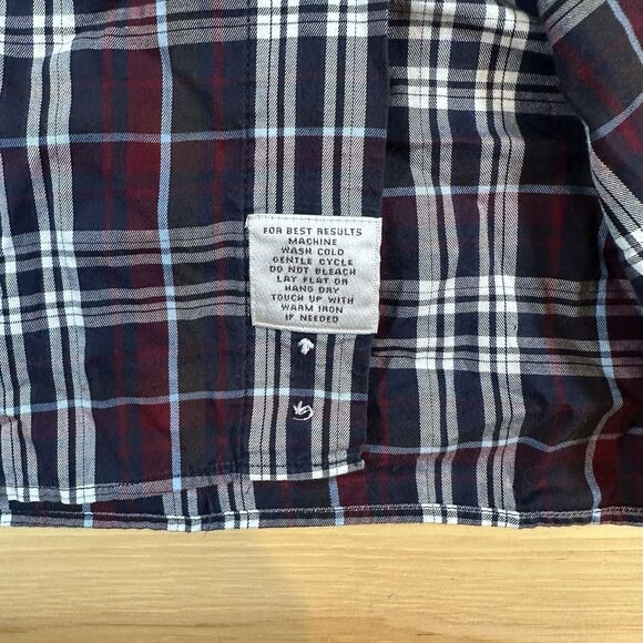 Peter Millar Collection Multi-color Plaid Red and Blue Sport Shirt XL Cotton - Picture 3 of 5